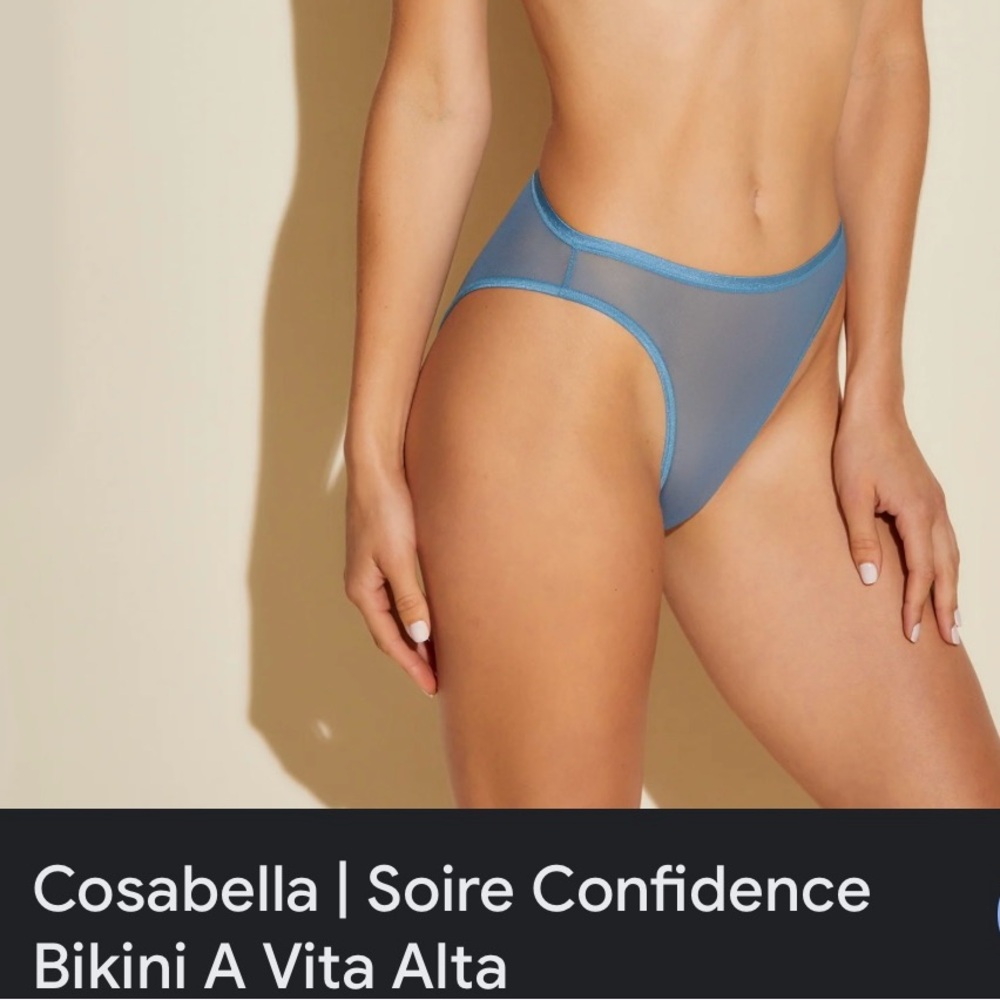 Cosabella Blue-Gray High-Cut Panties Intimates Sleepwear so soft Size X1